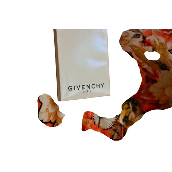 Givenchy NWT 36 One-Piece Bathing Suit Red Floral Butterfly Designer Swimwear - Picture 10 of 12